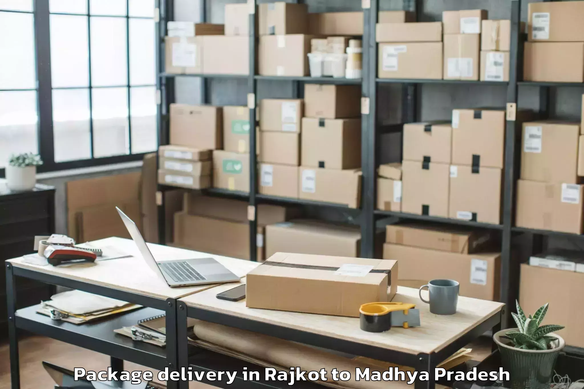 Book Rajkot to Mandsaur Package Delivery Online